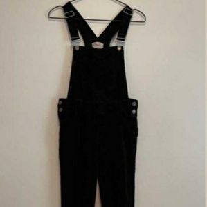 Black Corduroy Overalls